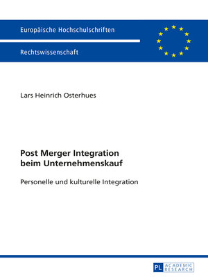 cover image of Post Merger Integration beim Unternehmenskauf
